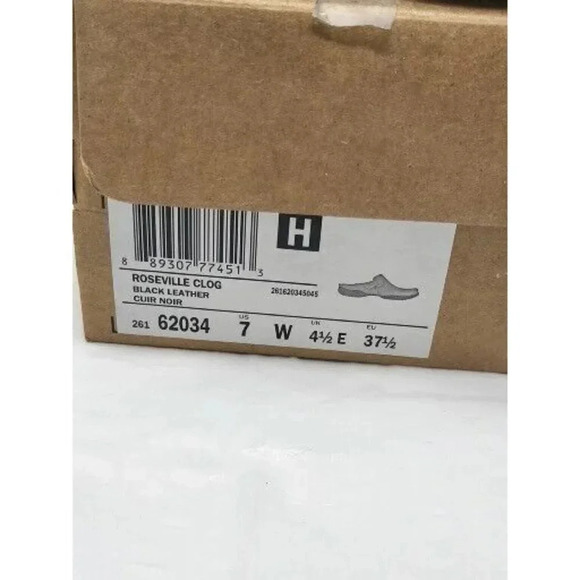 Clarks Roseville Clog Black Faux-Fur size 7 W - Picture 4 of 10